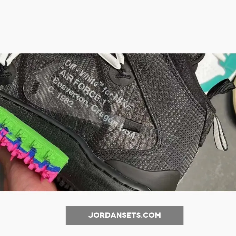 Off-White x Nike Air Force 1 Mid 'Black' DO6290-001 - off white af1 mid