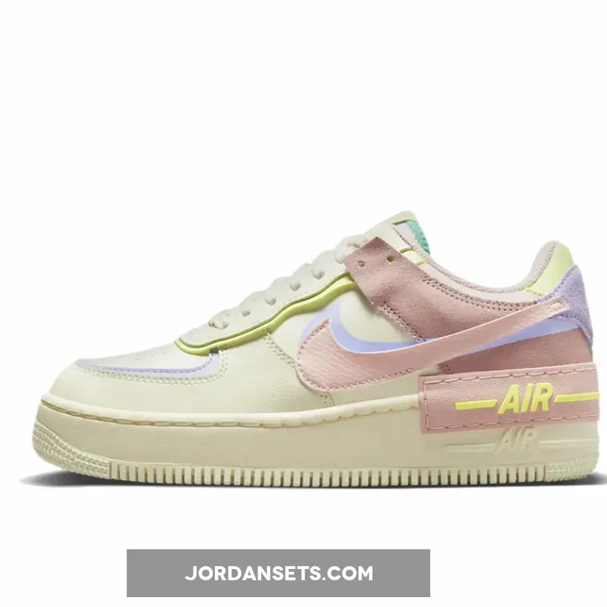 Nike Air Force 1 Shadow Cashmere/Pale Coral/Pure Violet CI0919-700 - nike shadow cashmere