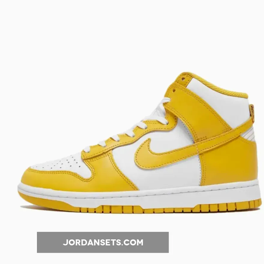 Nike Dunk High White/Dark Sulfur-White DD1869-106 / nike dunk high dark sulfur