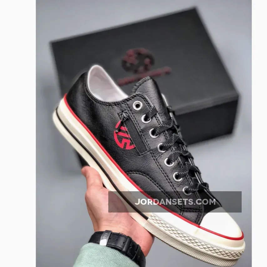 Converse X Lay Zhang Chuck 70 Black/Egret/Enamel Red 1666265990 Discount