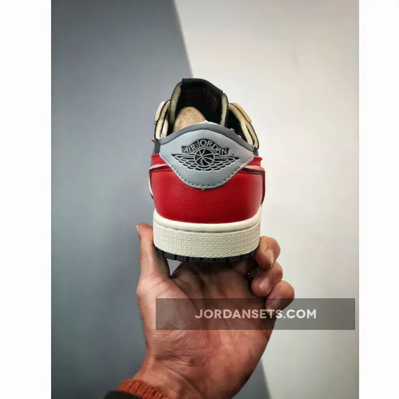 Air Jordan 1 Low OG EX Black/Dark Smoke Grey-Red 1676453385 Outlet