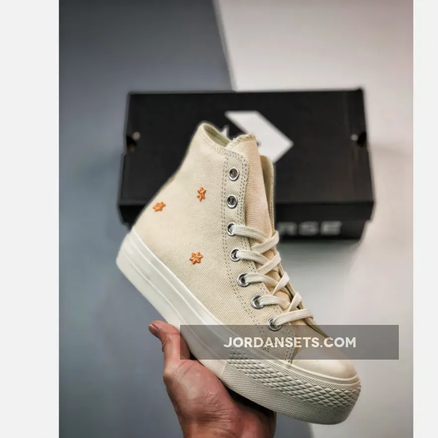 Converse Chuck Taylor Lift High Ivory Peach A05972C - how high ivory