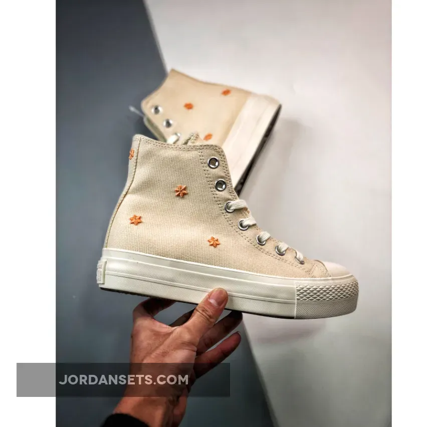Converse Chuck Taylor Lift High Ivory Peach A05972C - how high ivory
