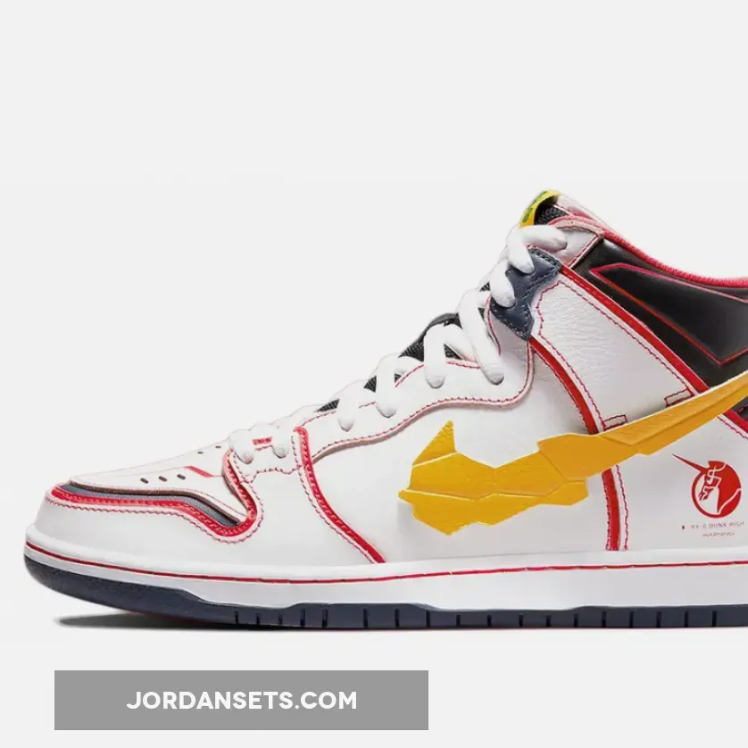 Gundam x Nike SB Dunk High 'Unicorn' White/Amarillo DH7717-100 gundam sb dunk