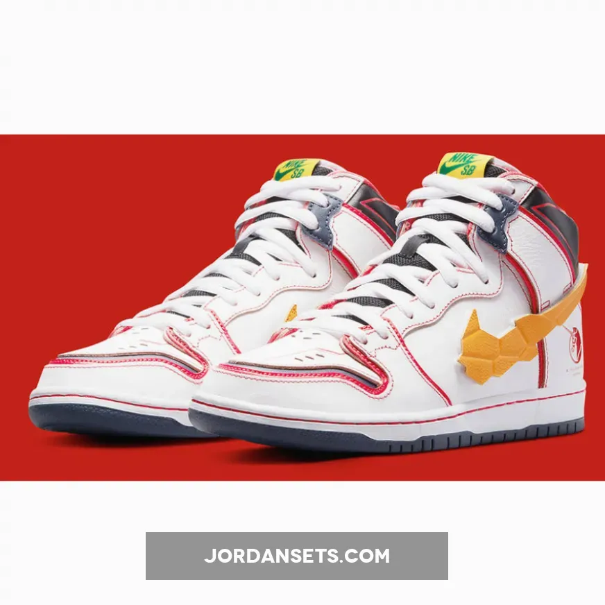 Gundam x Nike SB Dunk High 'Unicorn' White/Amarillo DH7717-100 gundam sb dunk