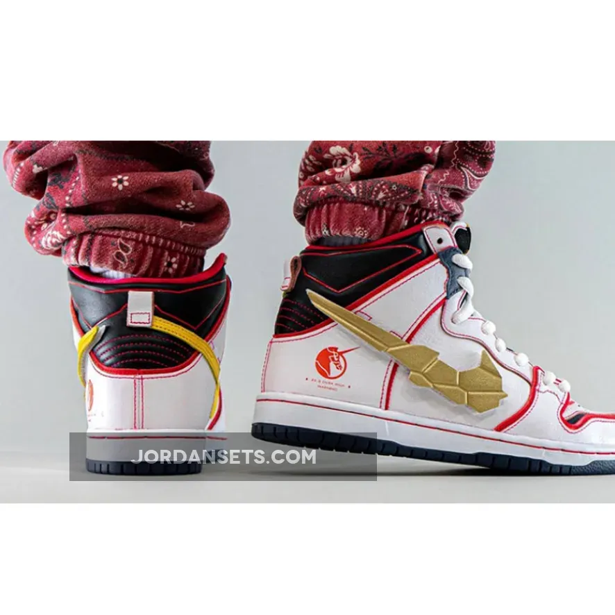 Gundam x Nike SB Dunk High 'Unicorn' White/Amarillo DH7717-100 gundam sb dunk