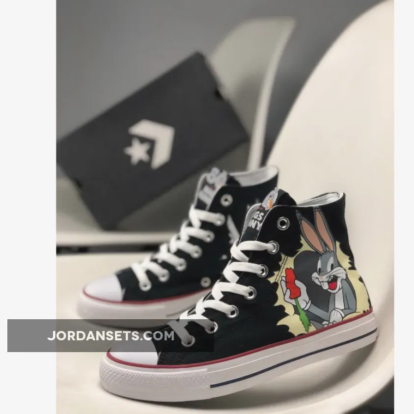 Converse Bunny, Converse x Bugs Bunny Chuck Taylor All Star High Top Black/Multi/White 169225C
