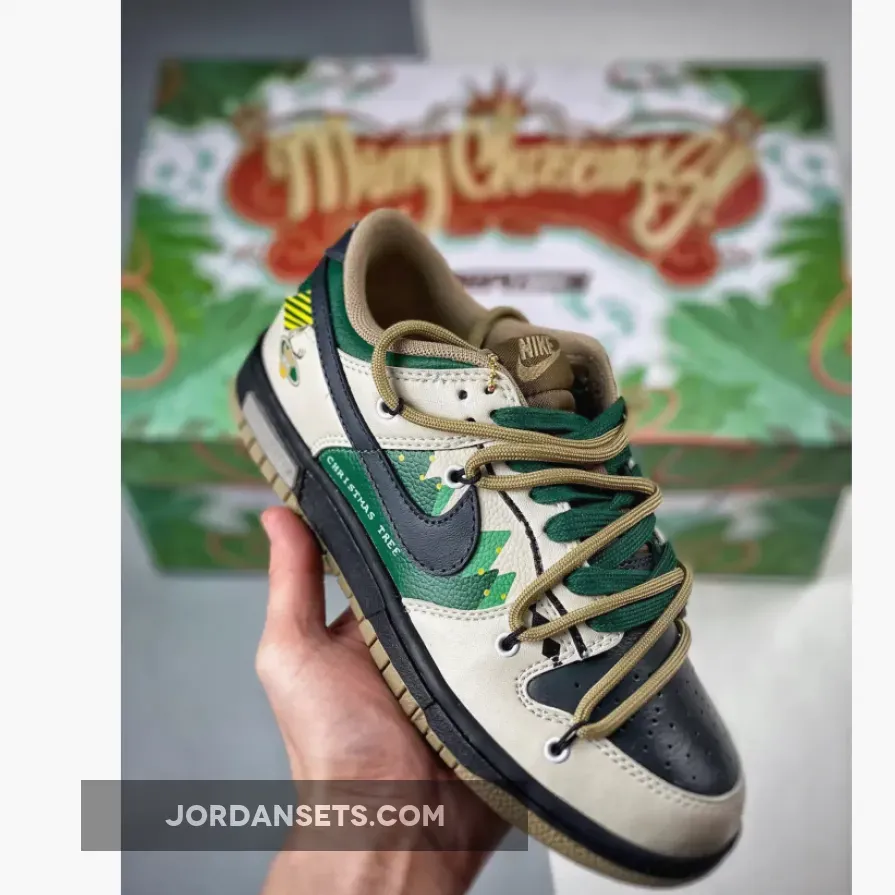 Nike Dunk Low Beige Green Black Black Friday