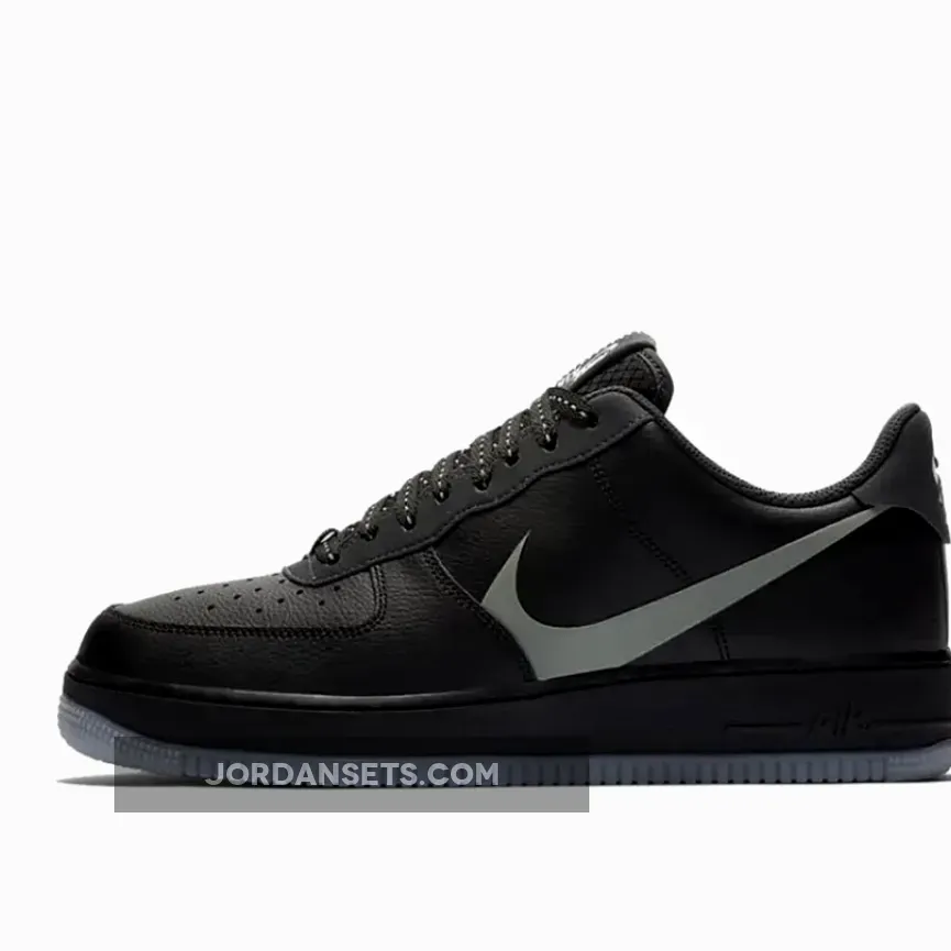 Nike Air Force 1 Low LV8 'Big Swoosh' Black / af1 big swoosh