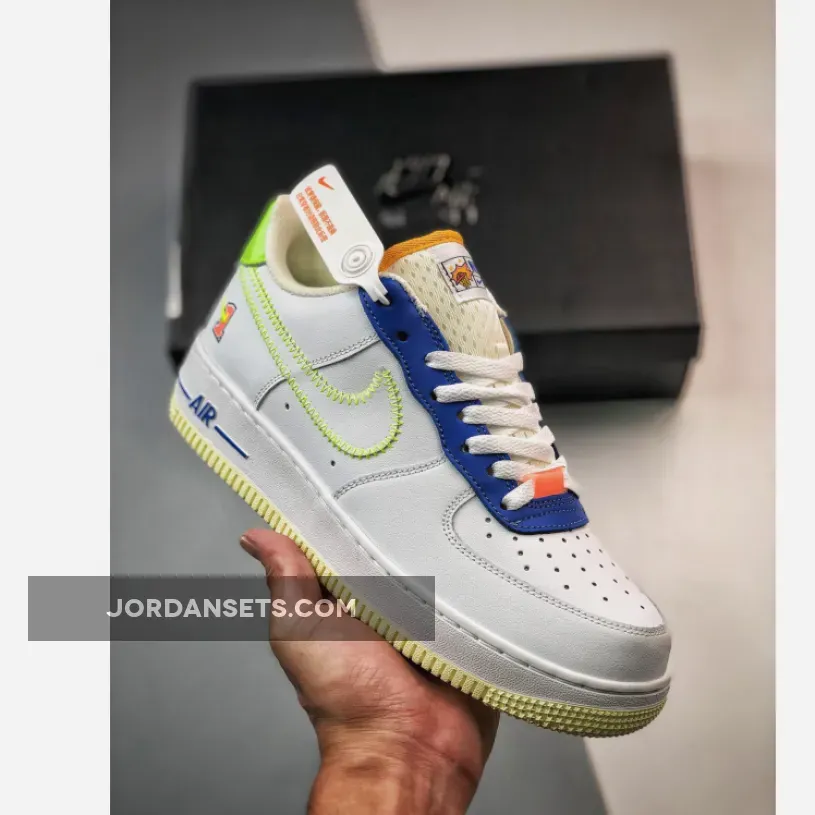 Nike Air Force 1 Low 'Player One' White/Laser Orange-Ghost Green lowplayer