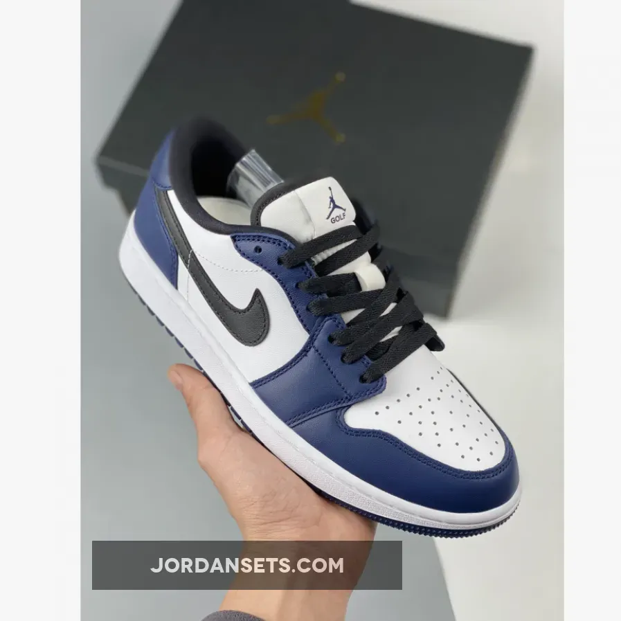 Air Jordan 1 Low Golf White/Midnight Navy/Black #valentines day jordan 1s