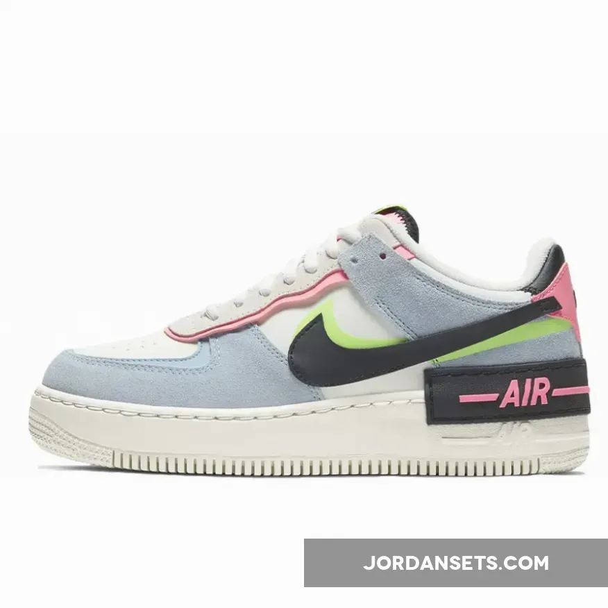 Nike Air Force 1 Shadow Sunset Pulse Blue For Womens CU8591-101 air force 1 light armory blue