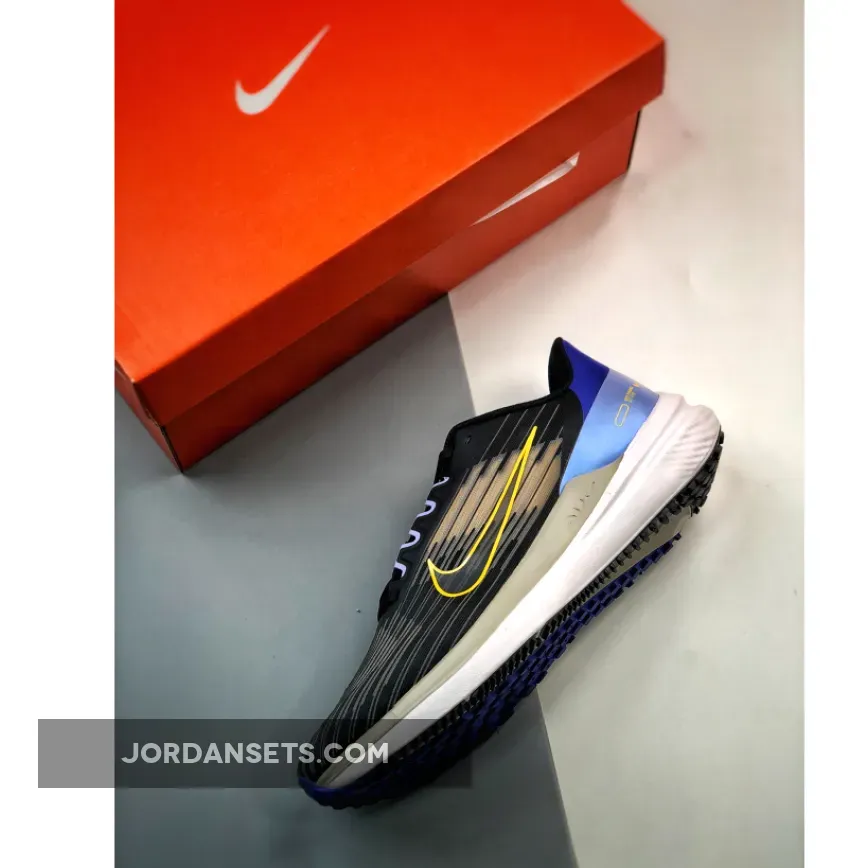 Nike Air Winflo 9 'Black/Off Noir/Lapis/Yellow Ochre' #nike air winflo 9 shield