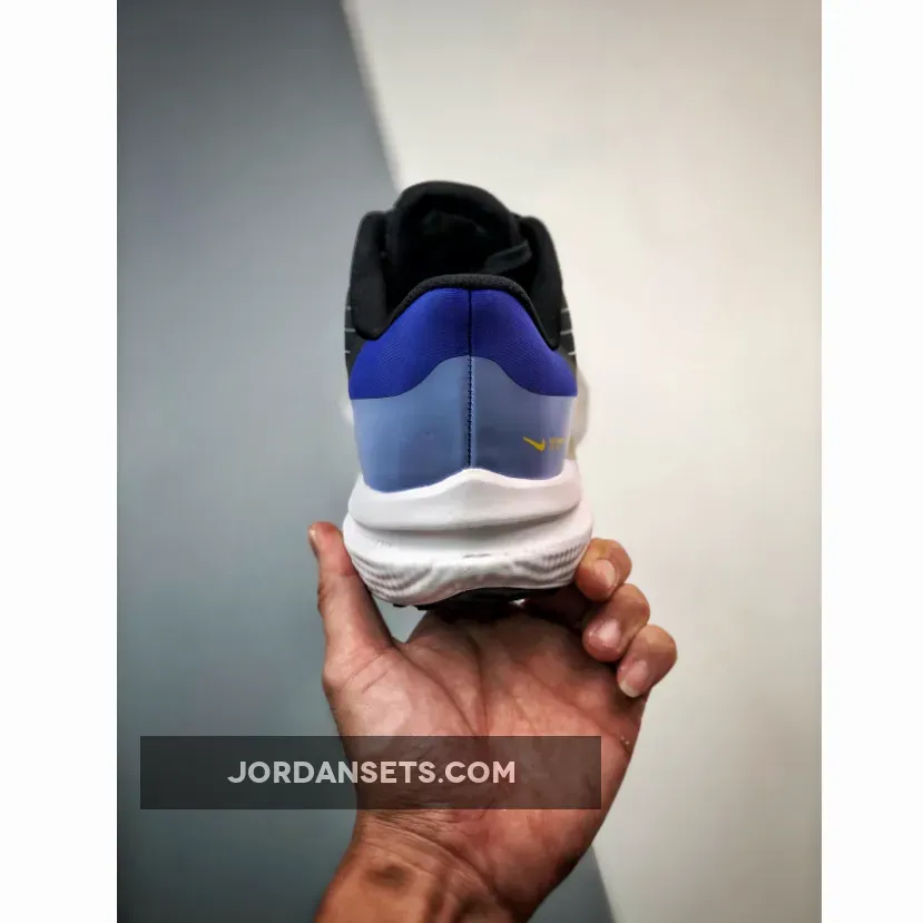 Nike Air Winflo 9 'Black/Off Noir/Lapis/Yellow Ochre' #nike air winflo 9 shield