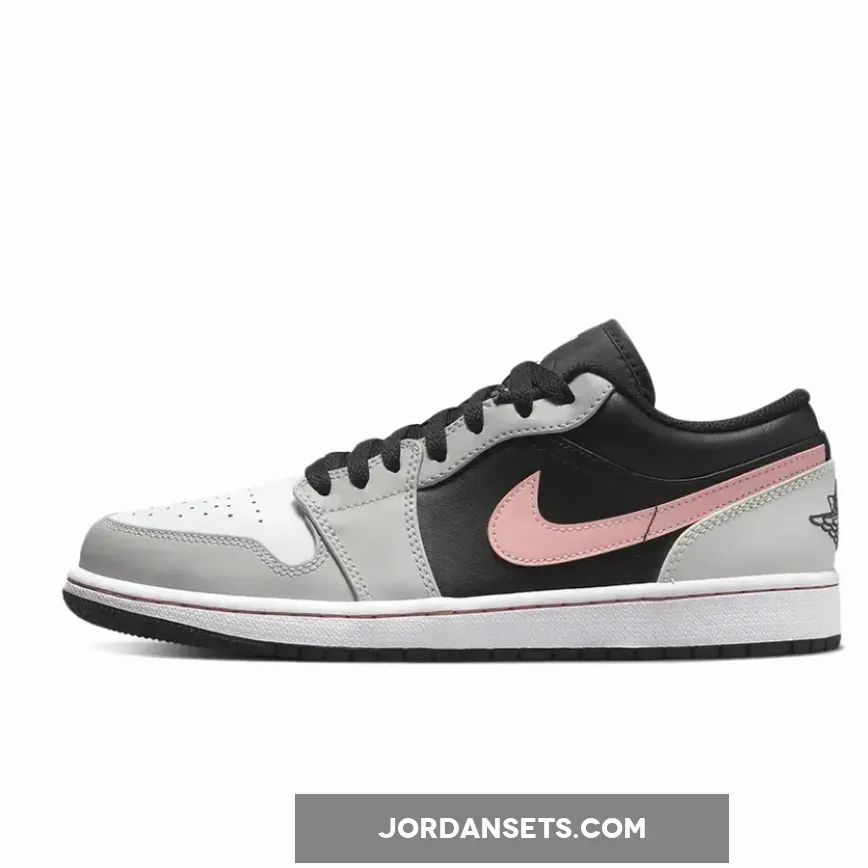 Air Jordan 1 Low Black Grey Pink 553558-062 - air jordan grey pink