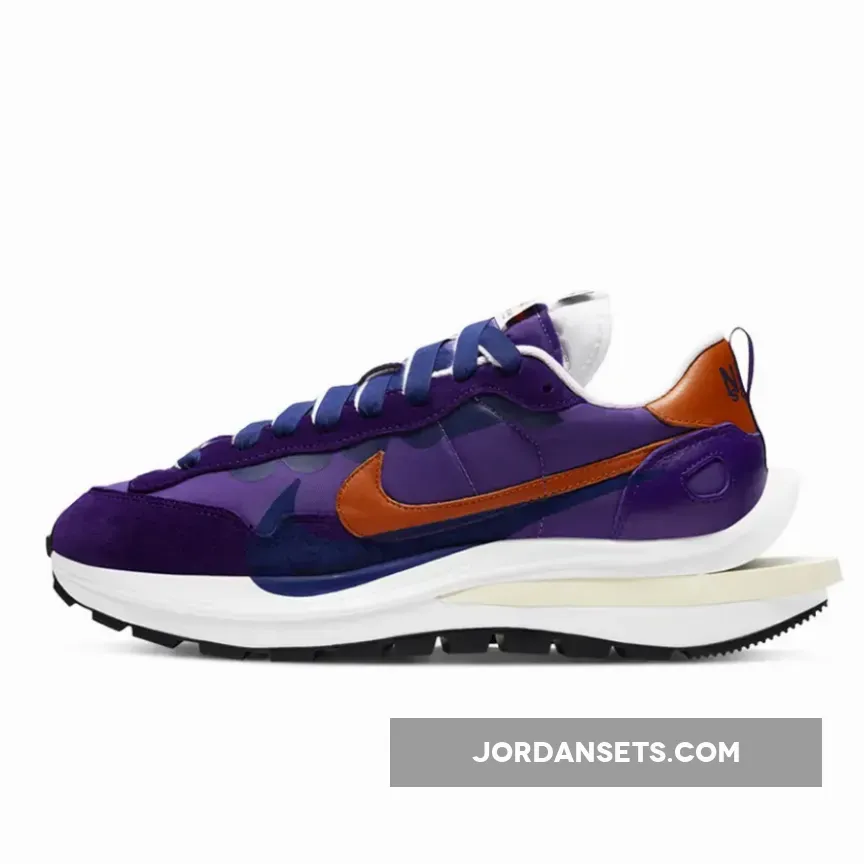 sacai x Nike VaporWaffle Dark Iris/Campfire Orange/White / nike sacai vaporwaffle dark iris