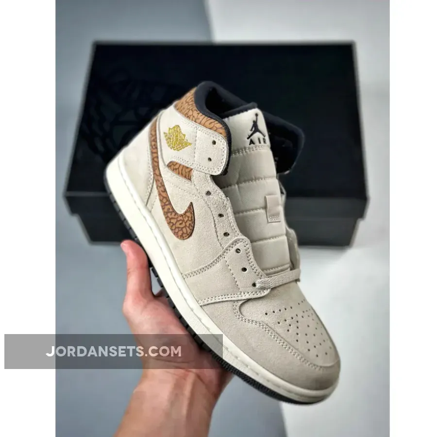 Mid Brown / Air Jordan 1 Mid SE Brown Elephant DZ4129-102