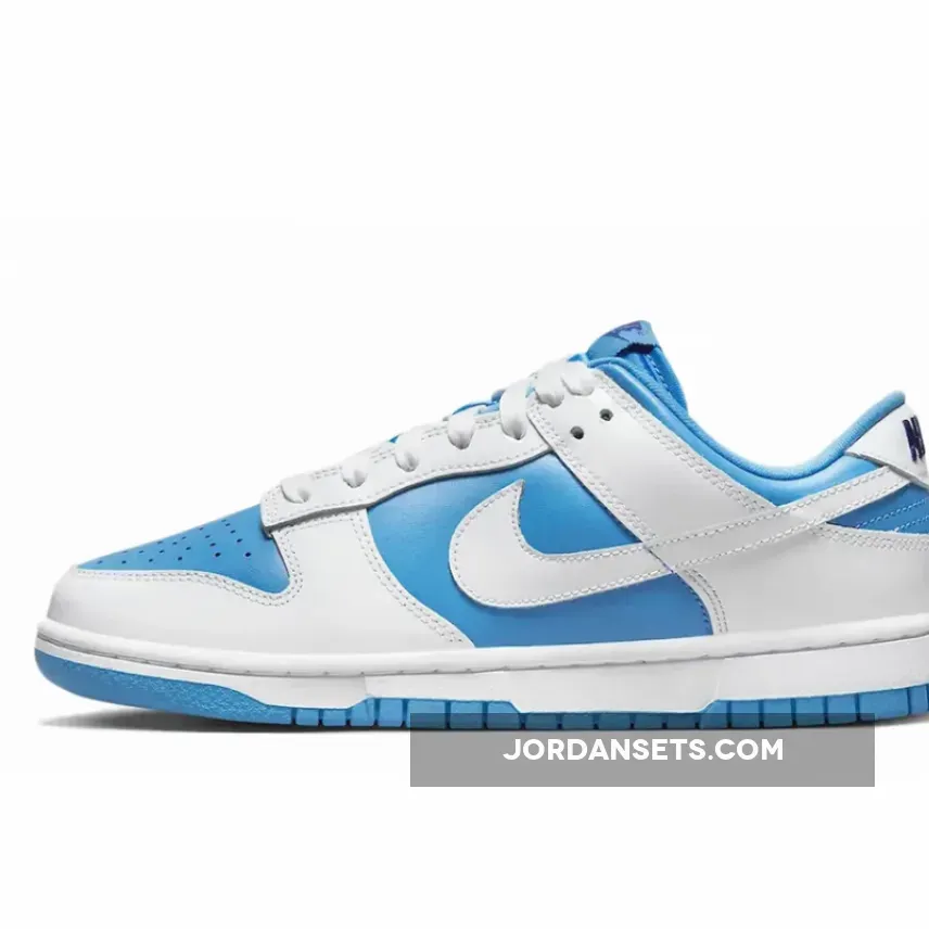 Nike Dunk Low 'Reverse UNC' University Blue/White-Royal Blue #nike reverse unc
