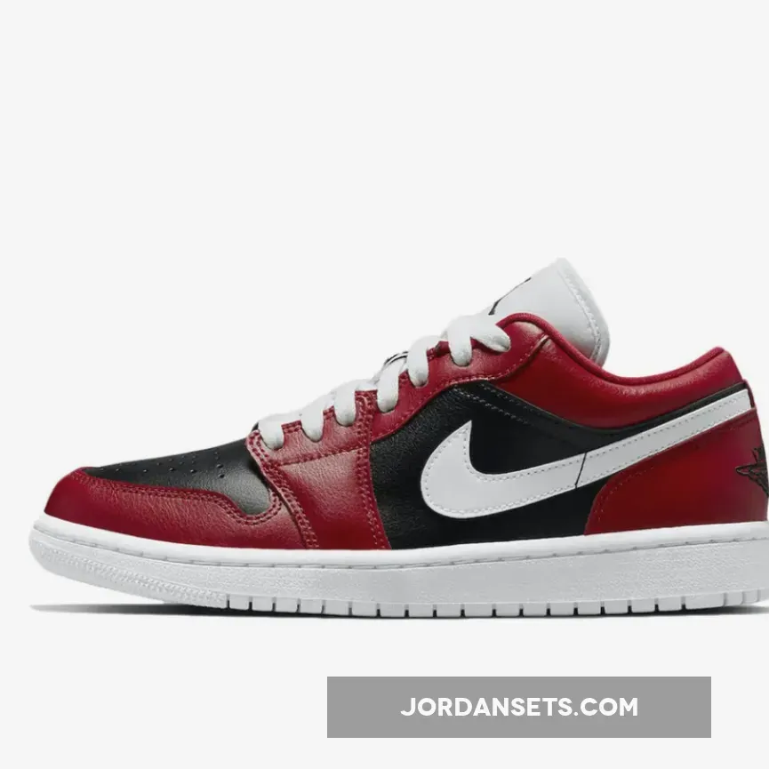 Air Jordan 1 Low 'Chicago Flip' Gym Red/White-Black aj1 chicago flip