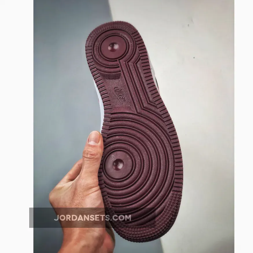 Nike Air Force 1 Low 'Valentine's Day' Sail/Night Maroon-Pink FD9925-161 - night maroon and medium soft pink goat