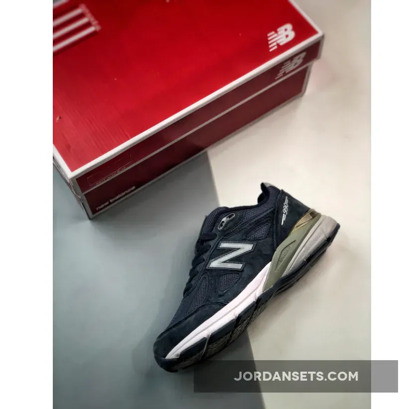Kith x New Balance 990v4 Navy M990NV4 / navy blue new balance 990