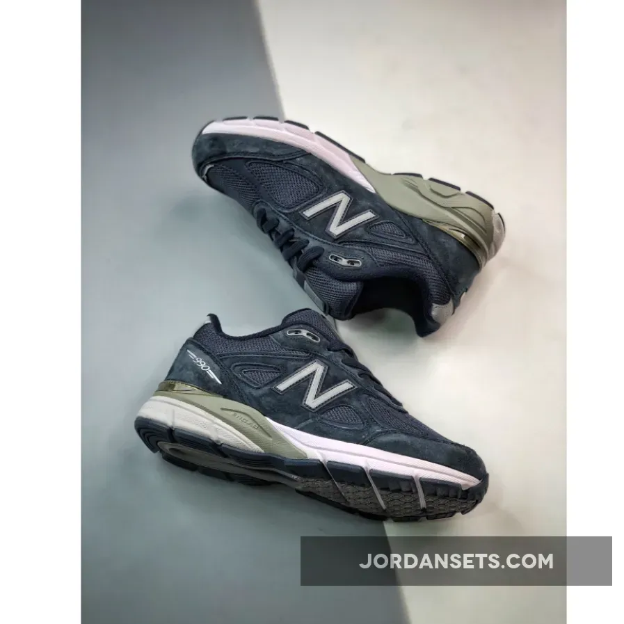 Kith x New Balance 990v4 Navy M990NV4 / navy blue new balance 990