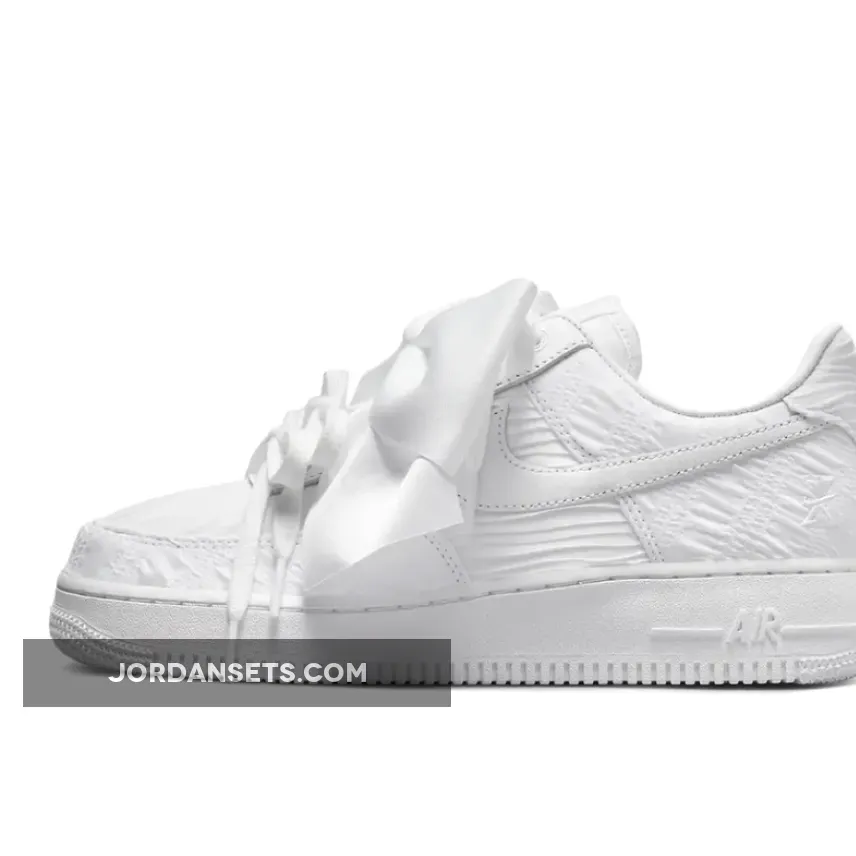 Nike Air Force 1 Low White Bow For Womens DV4244-111 nike bow