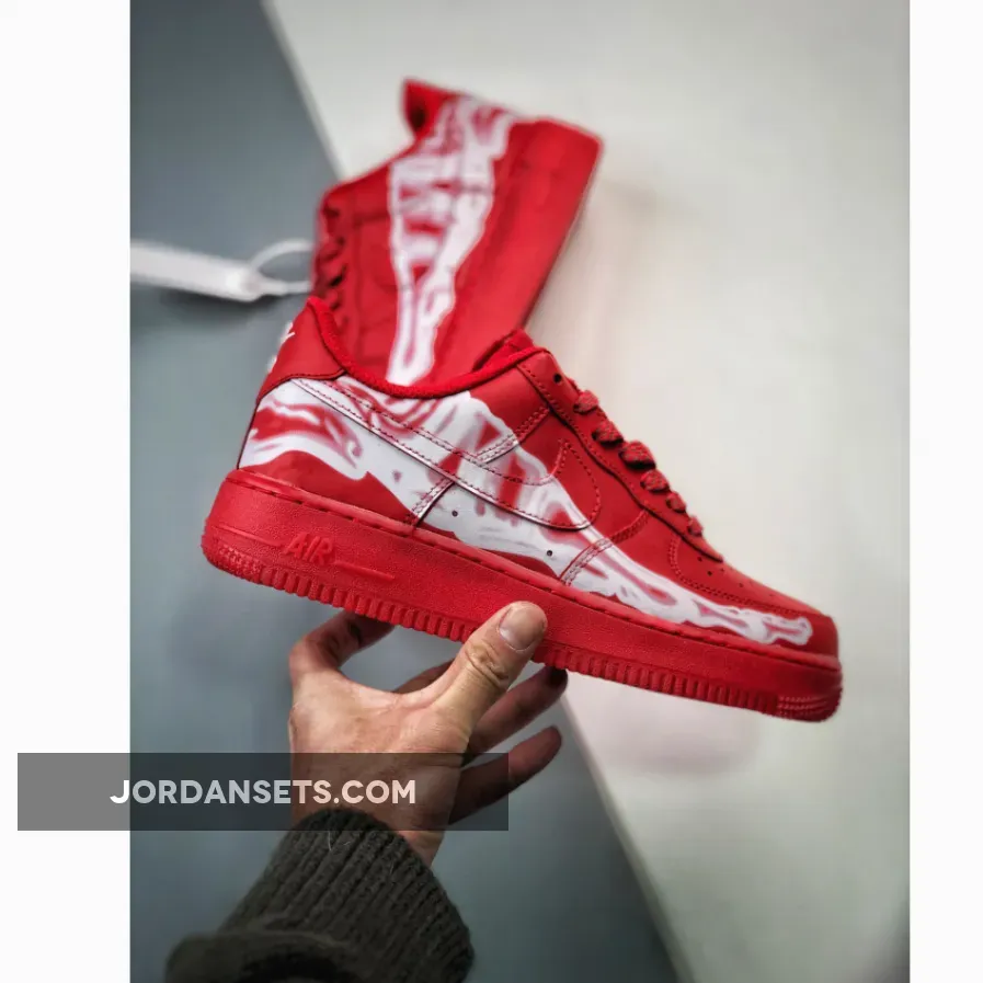 Nike Air Force 1 Low 'Skeleton' Red 1680452289 To Buy