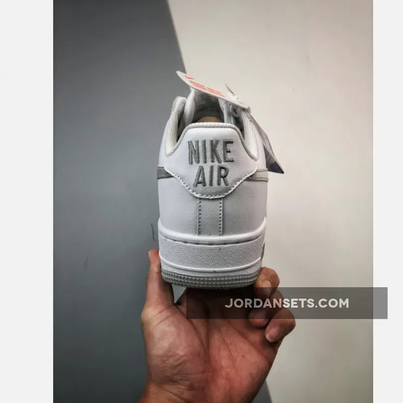 Nike Air Force 1 Low 'Silver Swoosh' #nike air force 1 metallic