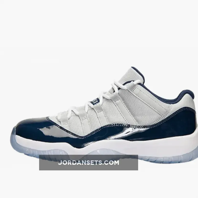 Air Jordan 11 Low 'Georgetown Hoyas' Grey Mist/Midnight Navy-White jordan 11 lows georgetown