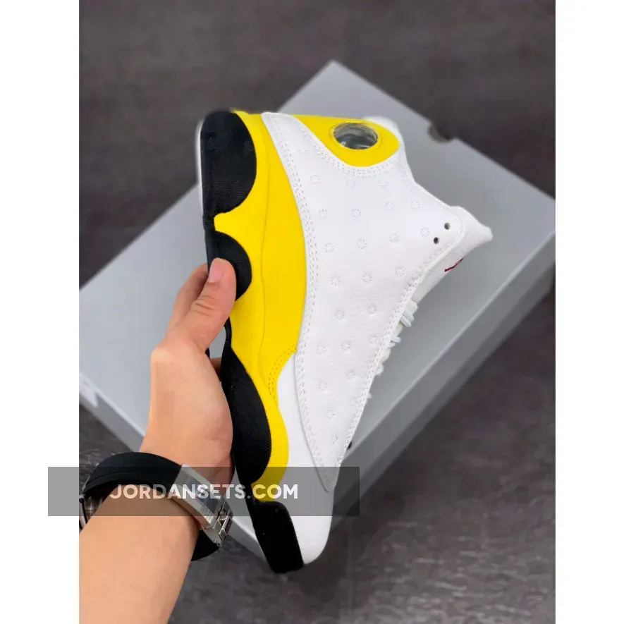 Air Jordan 13 XIII White/University Red-Del Sol-Black air jordan 13 del sol outfit