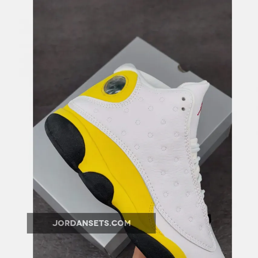 Air Jordan 13 XIII White/University Red-Del Sol-Black air jordan 13 del sol outfit