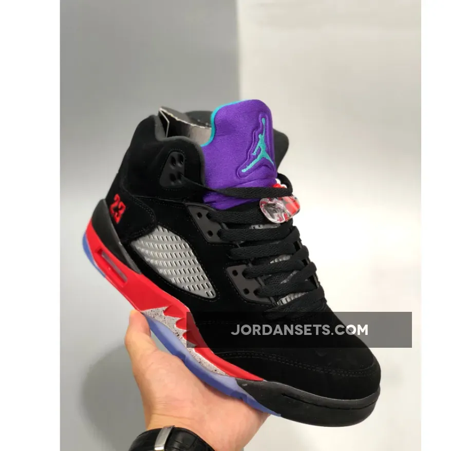 Jordan Top3 / Air Jordan 5 Retro Top 3 BLACK/FIRE RED-GRAPE ICE-NEW E AJ5 CZ1786-001