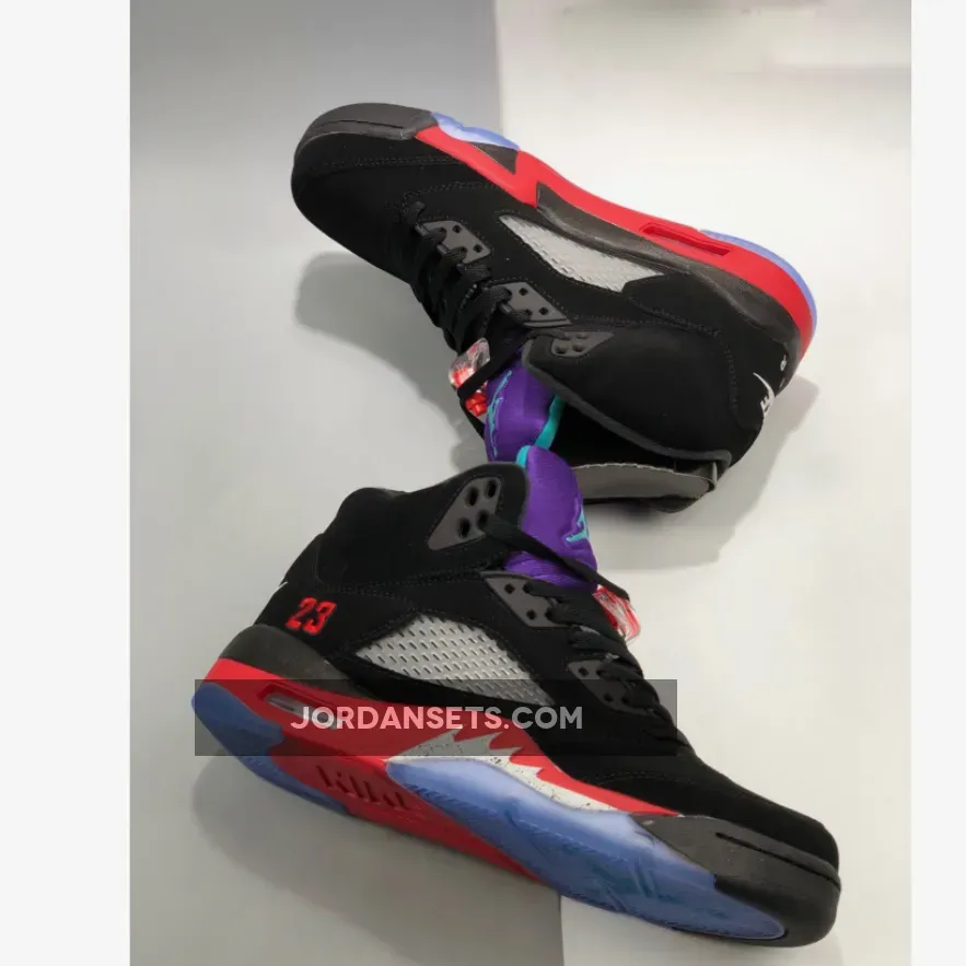 Jordan Top3 / Air Jordan 5 Retro Top 3 BLACK/FIRE RED-GRAPE ICE-NEW E AJ5 CZ1786-001