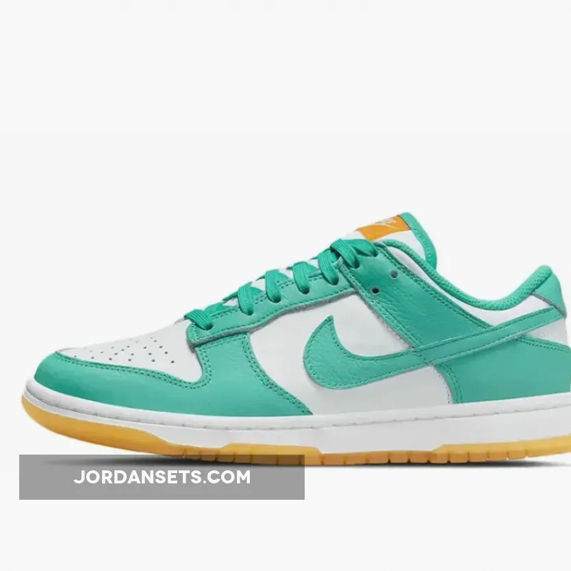 Nike Dunk Low 'Miami Dolphins' White/Turquoise-Orange DV2190-100 / teal and pink dunks
