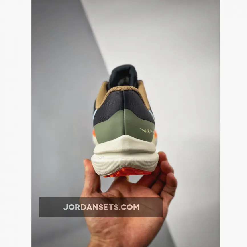 Nike Air Winflo 9 Black Green Safety Orang DX6040-071 - nike air winflo 9 shield black