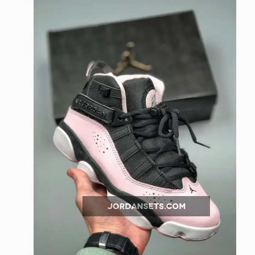 Jordan 6 Rings GS ‘Black Pink Foam’ Jordan 6 Rings Pink And Black 323399-006