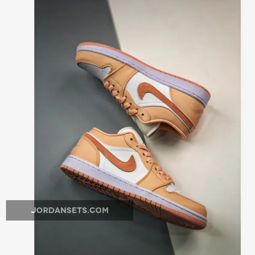 Air Jordan 1 Low Sunset Haze/Bright Citrus-White sunset jordan 1