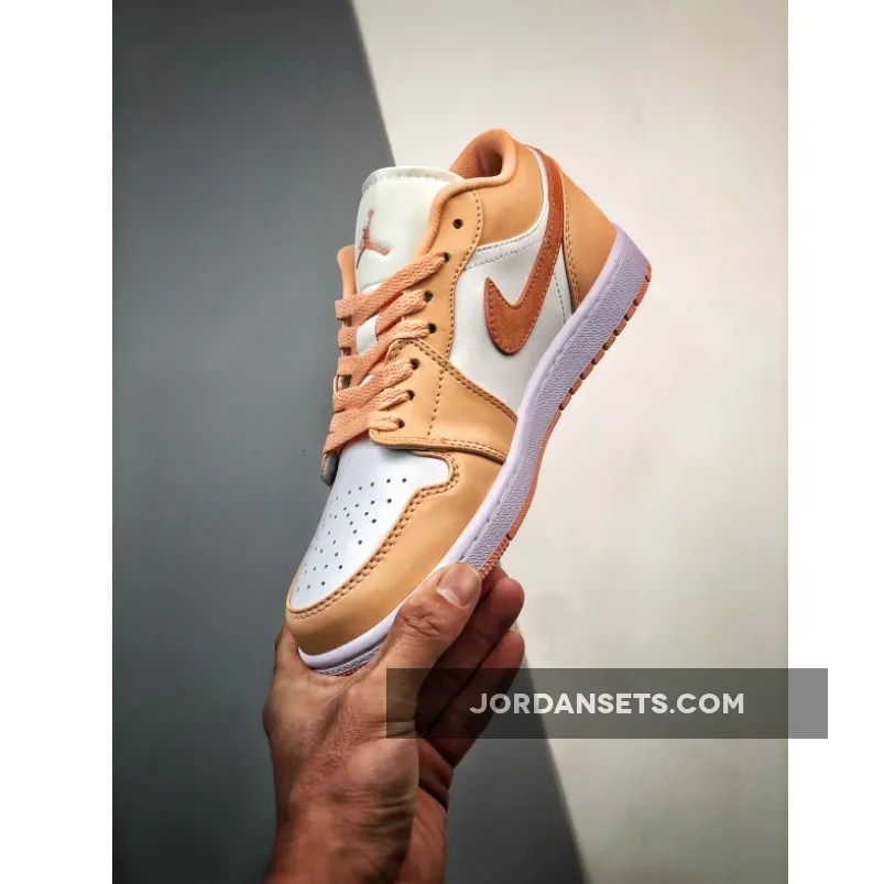 Air Jordan 1 Low Sunset Haze/Bright Citrus-White sunset jordan 1