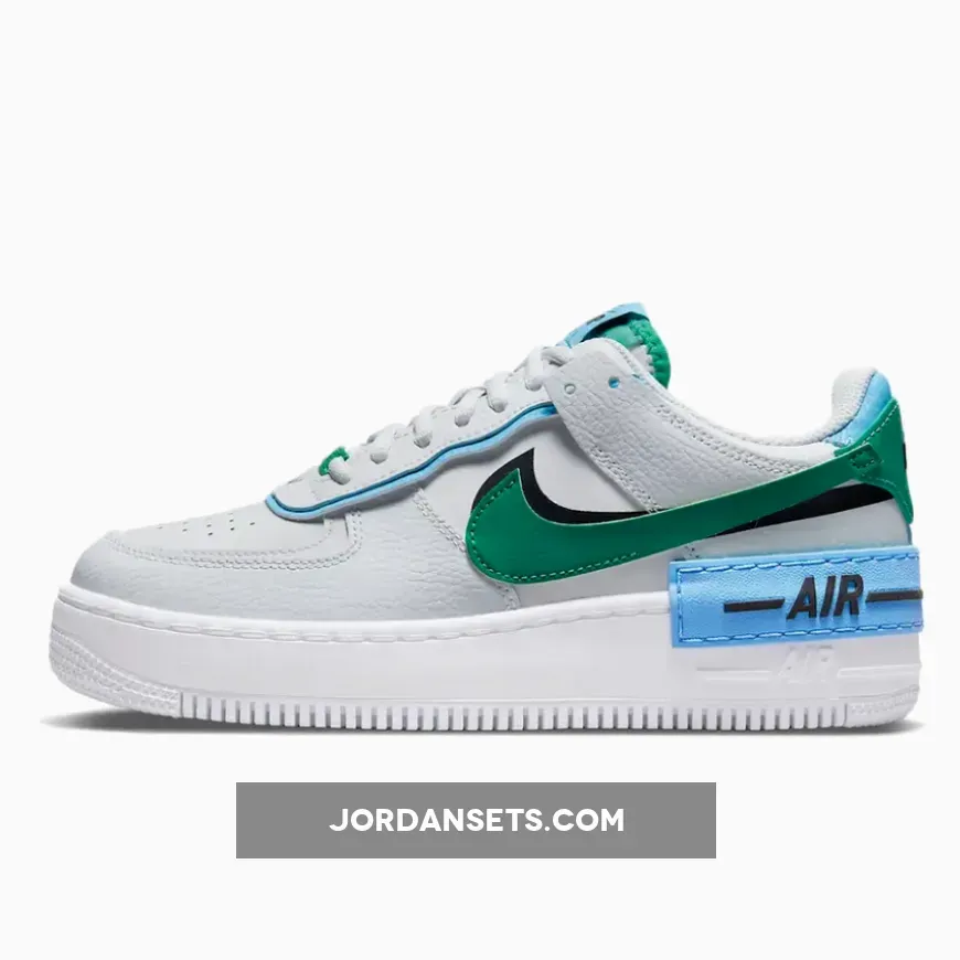 Nike WMNS Air Force 1 Shadow Photon Dust/Malachite-Black #nike air force 1 malachite
