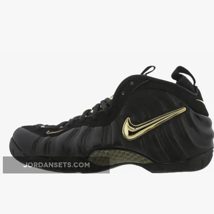 Nike Air Foamposite Pro Black Gold 624041-009 #black and gold nike foamposite