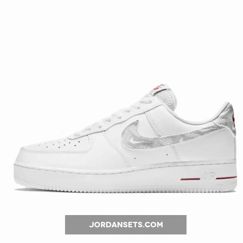 Nike Air Force 1 Low Topography White Red DH3941-100 For Sale