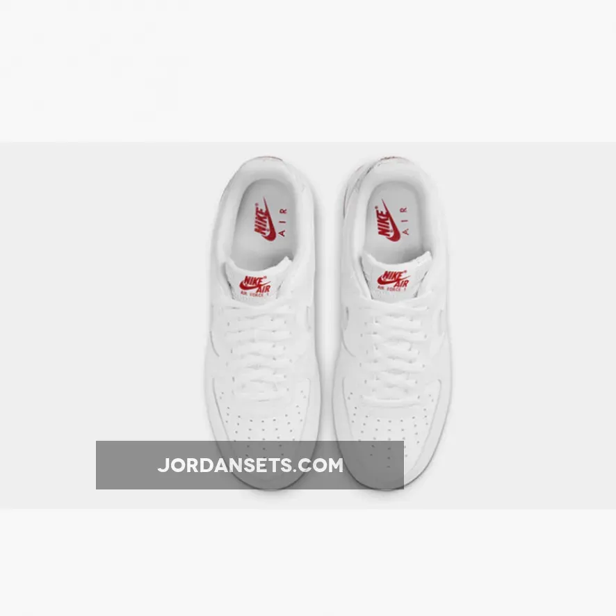 Nike Air Force 1 Low Topography White Red DH3941-100 For Sale