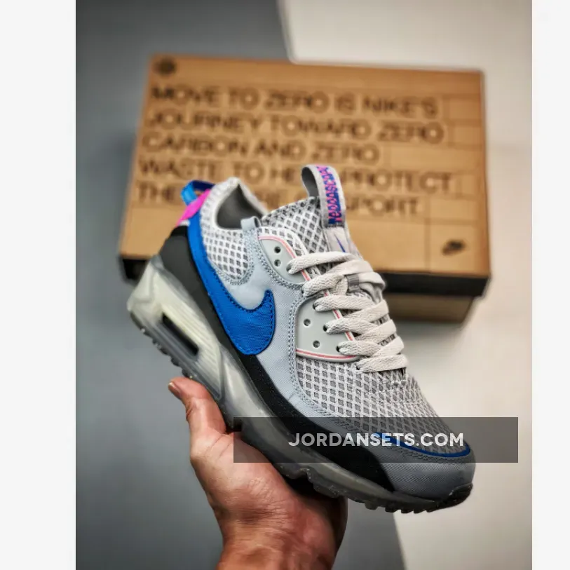 Nike Air Max 90 Terrascape Grey Blue Pink DM0033-004 For Sale
