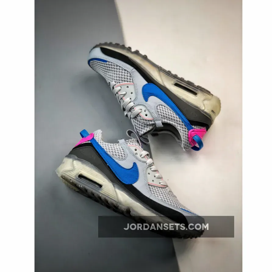 Nike Air Max 90 Terrascape Grey Blue Pink DM0033-004 For Sale