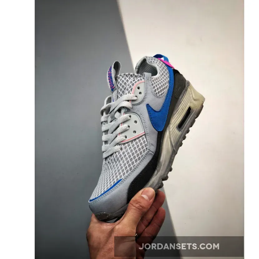 Nike Air Max 90 Terrascape Grey Blue Pink DM0033-004 For Sale