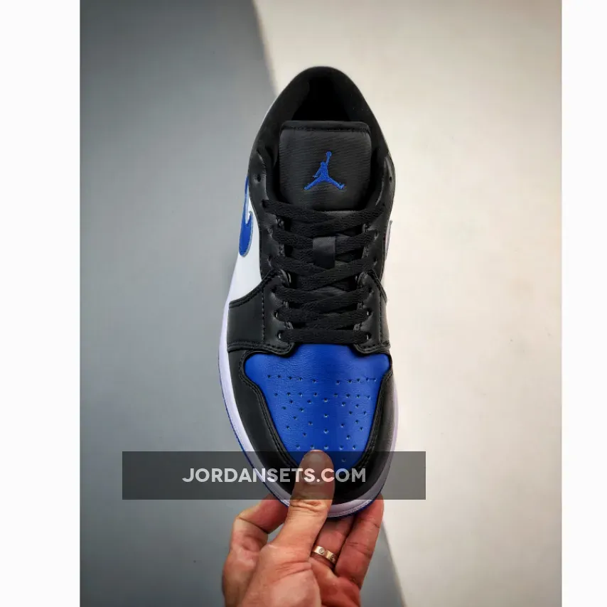 Restock Air Jordan 1 Low 'Royal Toe' White/Royal BlueBlack Jordan