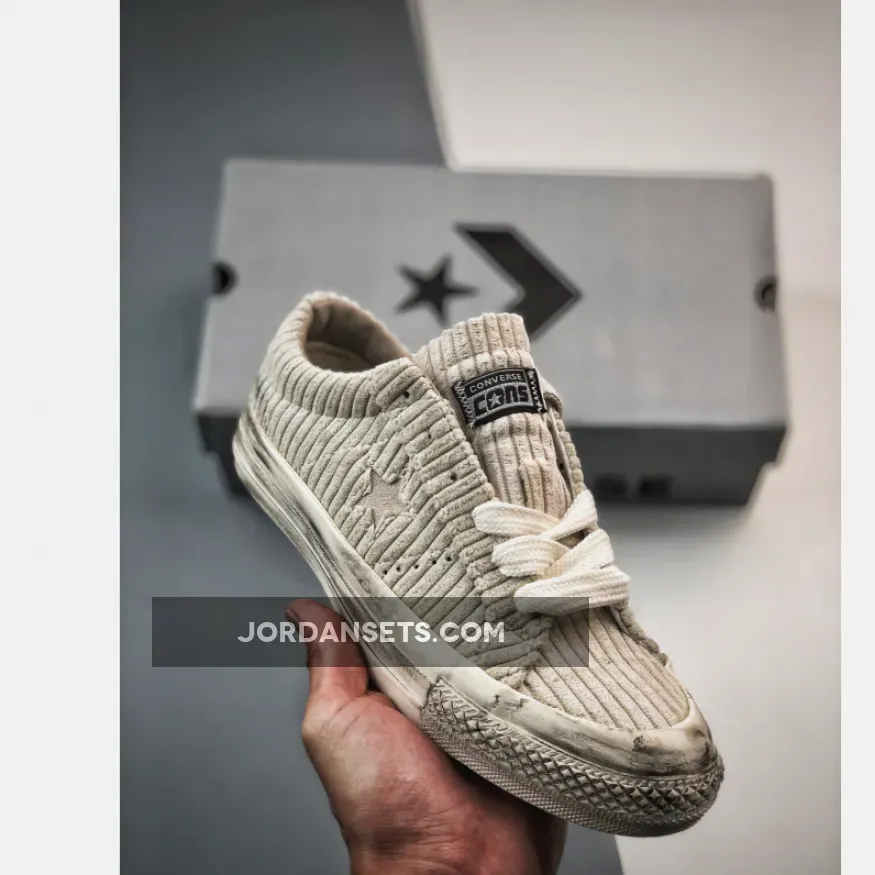 Converse One Star Pro 'Beige Distressed' A04972C Brand New