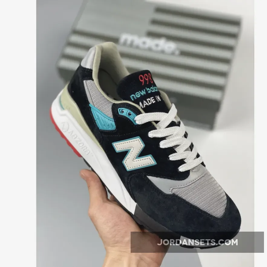 New Balance 998 Connoisseur Rockabilly Black/Grey-Teal M998CBB Restock