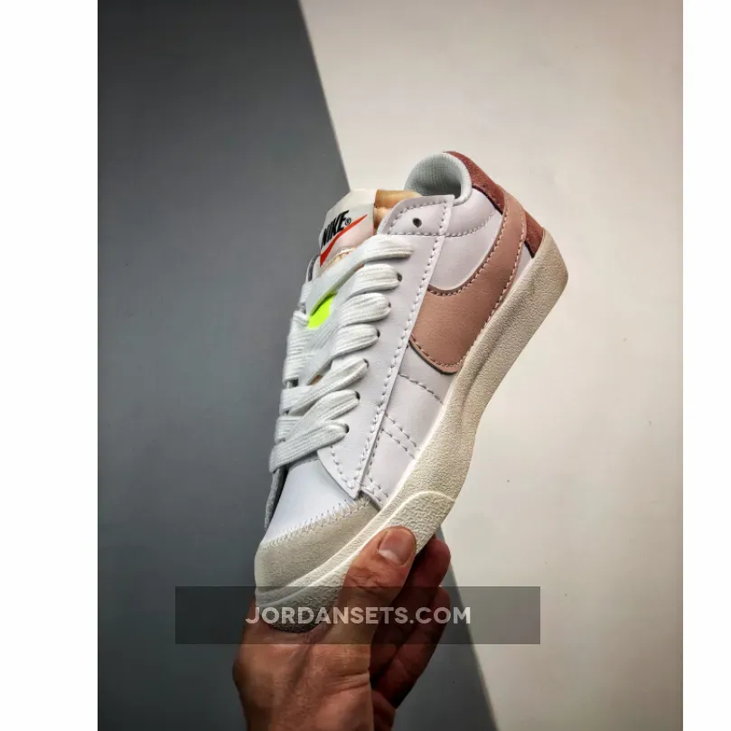 Nike Blazer Low Jumbo White Pink DQ1470-102 Brand New